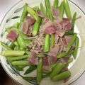 Phamvandon's cooksnap of when they made アスパラとベーコンの塩バター炒め.