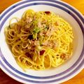 annrice134's cooksnap of when they made 豆苗とツナのペペロンチーノ.