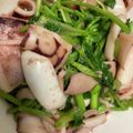 黒めんぼう's cooksnap of when they made いかとパクチーの炒め物　.