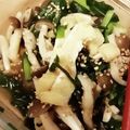 ももpppp's cooksnap of when they made しめじとニラのレンチン和風ナムル.