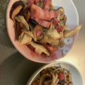 ニカウ703's cooksnap of when they made 簡単作り置き！キノコとベーコンのソテー。.