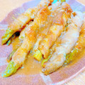 プー♡'s cooksnap of when they made 豚肉のアスパラ巻き焼き甘酢だれ♪.