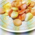 めみたん☆'s cooksnap of when they made 長芋と魚肉ソ炒めだし醤油粒マス絡め.