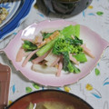 mmameco's cooksnap of when they made ハムと菜の花のわさびマヨネーズサラダ.