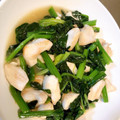 ぴかぴかぴかぴか's cooksnap of when they made ほうれん草と鶏むねのごま風味塩とろみ炒め.