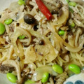 vignemale's cooksnap of when they made ■さば缶ときのこの和風ペペロンチーノ■.