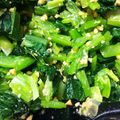 金魚のひらり's cooksnap of when they made ヘルシー！小松菜のピーナツ和え.