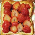 inLondon's cooksnap of when they made イチゴココアトースト.