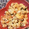 tikariri's cooksnap of when they made 簡単♪残りご飯で♡美味しい❤エビピラフ❤.