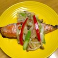 ルパンのかあさん☆彡's cooksnap of when they made タラの塩麹付け焼き焼き野菜乗せ.