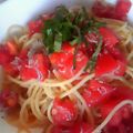 グレーのもこもこ's cooksnap of when they made 夏だよさっぱりトマトとジャコの冷製パスタ.