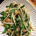 こゆりんねこ's cooksnap of when they made しっかり味のもやしニラ豚バラ炒め.