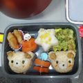 クックUL8OCM☆'s cooksnap of when they made テディベア風♪くまちゃん＊キャラ弁.