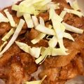 hakobetet's cooksnap of when they made 豚のみそ焼き丼.