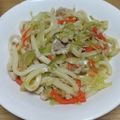 misa0202's cooksnap of when they made 我が家の焼きうどんはマヨ醤油味.