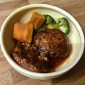 クックX4GZEJ☆'s cooksnap of when they made 胃袋つかむ☆簡単やわらか煮込みハンバーグ.