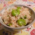 rie-tin's cooksnap of when they made かんたん鮭と枝豆の炊き込みご飯.