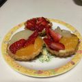 sa0526's cooksnap of when they made レアチーズケーキ風フルーツタルト.