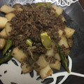 メロンパンケーキ's cooksnap of when they made 簡単！長いものひき肉炒め.