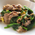 ちばたま's cooksnap of when they made さっぱり☆牛肉とほうれん草の卵炒め.