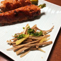 mikutasu's cooksnap of when they made ｾﾛﾘとごぼうの塩きんぴら.