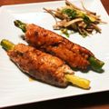 mikutasu's cooksnap of when they made 簡単！アスパラのつくね巻き.