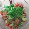 ちﾋﾟ's cooksnap of when they made 糖質0麺ダイエット簡単アボカドキムチ蕎麦.