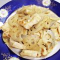 あたりめっこ's cooksnap of when they made 簡単常備菜☆鶏胸肉れんこん甘酢炒め.