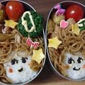 かおりん14's cooksnap of when they made キャラ弁＊やきそばガール♡.