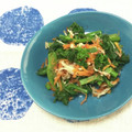 おはなすき's cooksnap of when they made 菜の花とえのきと人参.