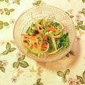 yesmama's cooksnap of when they made 根菜と春菊のサラダ.