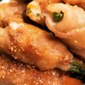 まちゅっこ's cooksnap of when they made 菜の花とにんじんのチーズ肉巻き★.