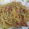 愛とココ's cooksnap of when they made 牛乳生クリームなし簡単濃厚カルボナーラ☆.