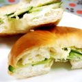 ふうはっちゃん's cooksnap of when they made シンプルで美味しいクリチきゅうりサンド.