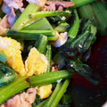 ウキュ's cooksnap of when they made サッと炒めて【豚小松菜と卵のサッと炒め】.