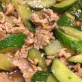 くみｯﾁ's cooksnap of when they made 焼肉のたれで簡単！豚肉ときゅうりの炒め物.
