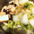 Pugまこちゃん's cooksnap of when they made 厚揚げと白菜としめじのほっこり煮物.