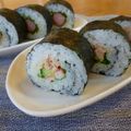 ノチアチ's cooksnap of when they made 胡瓜、カニカマ、シーチキンの巻き巻き寿司.