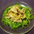 ノチアチ's cooksnap of when they made 水菜と豚こま肉の冷しゃぶサラダ☆.