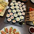 2児ママみきてぃ's cooksnap of when they made 巻き寿司☆トロたく.