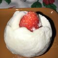 まめまるM's cooksnap of when they made いちご大福☆切り餅で手軽にみりんで柔らか.