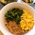 ちゃむ☆♬04's cooksnap of when they made 簡単お手軽☆三色そぼろ丼.