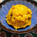 Miella's cooksnap of when they made カボチャとコーンのサラダ.