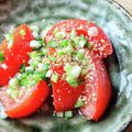 サイアン♪'s cooksnap of when they made トマトをすり胡麻とレモンで♪.