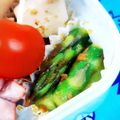 ふうはっちゃん's cooksnap of when they made お弁当おかず☆アスパラのきなこ和え.