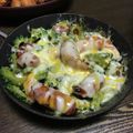 クロ８５'s cooksnap of when they made ゴーヤとウィンナーのチーズ焼き♪.