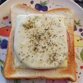 ☆hikonyan☆'s cooksnap of when they made ✿スパイシー☆ハムチーズトースト✿.