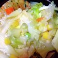 xyzクック's cooksnap of when they made 時短5分☆ハンバーグとたっぷり野菜スープ.