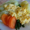 ポンポコあぽろ's cooksnap of when they made 温野菜のスクランブルエッグソース.