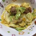 クックA6TVC0☆'s cooksnap of when they made お腹いっぱい☆キャベツと豚肉の豆板醤炒め.